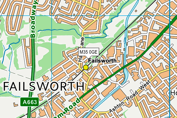 M35 0GE map - OS VectorMap District (Ordnance Survey) M35 0GE map - OS VectorMap District (Ordnance Survey)