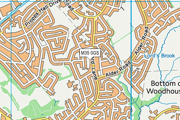 M35 0GS map - OS VectorMap District (Ordnance Survey) M35 0GS map - OS VectorMap District (Ordnance Survey)