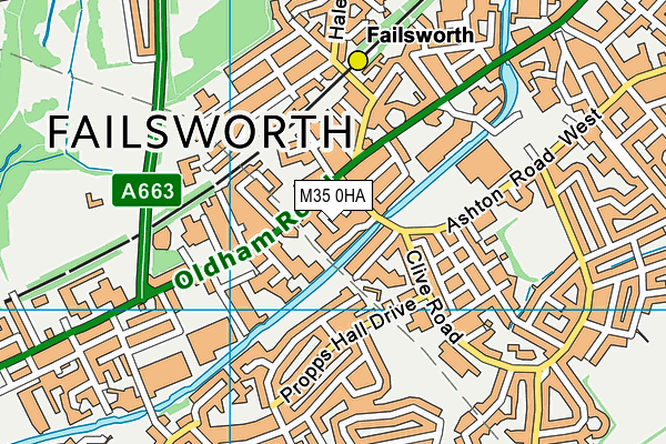 M35 0HA map - OS VectorMap District (Ordnance Survey) M35 0HA map - OS VectorMap District (Ordnance Survey)