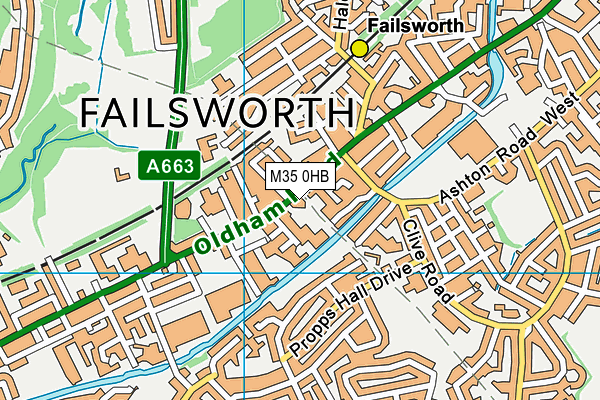 M35 0HB map - OS VectorMap District (Ordnance Survey) M35 0HB map - OS VectorMap District (Ordnance Survey)