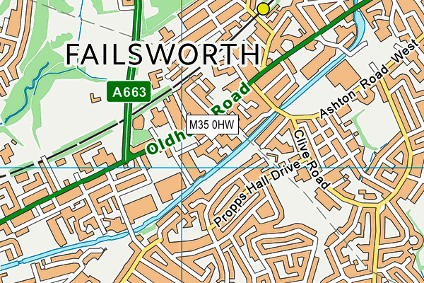 M35 0HW map - OS VectorMap District (Ordnance Survey) M35 0HW map - OS VectorMap District (Ordnance Survey)