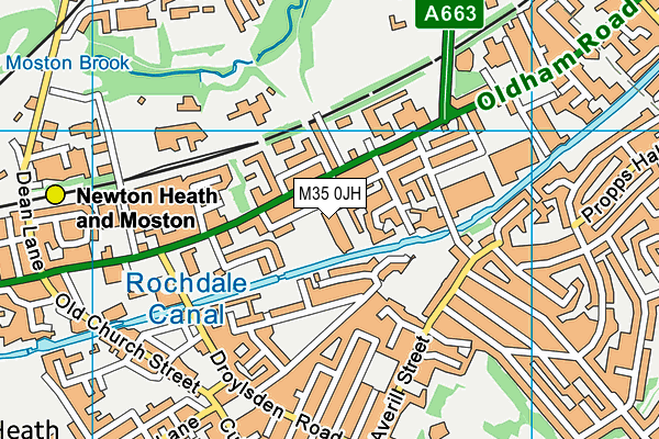 M35 0JH map - OS VectorMap District (Ordnance Survey) M35 0JH map - OS VectorMap District (Ordnance Survey)