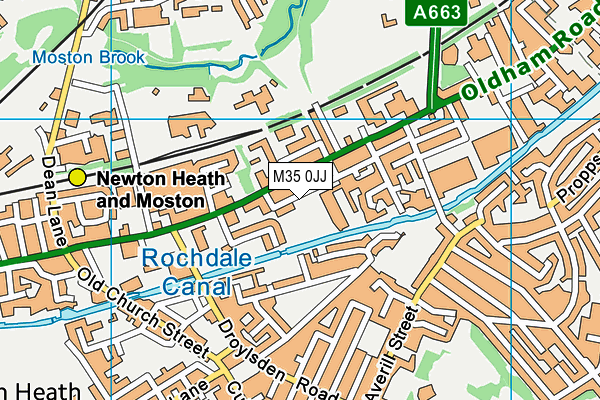 M35 0JJ map - OS VectorMap District (Ordnance Survey) M35 0JJ map - OS VectorMap District (Ordnance Survey)