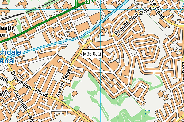 M35 0JQ map - OS VectorMap District (Ordnance Survey) M35 0JQ map - OS VectorMap District (Ordnance Survey)