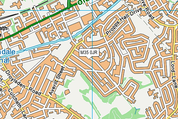 M35 0JR map - OS VectorMap District (Ordnance Survey) M35 0JR map - OS VectorMap District (Ordnance Survey)