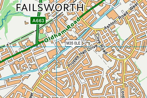 M35 0LE map - OS VectorMap District (Ordnance Survey) M35 0LE map - OS VectorMap District (Ordnance Survey)