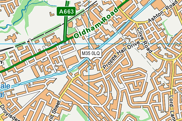 M35 0LQ map - OS VectorMap District (Ordnance Survey) M35 0LQ map - OS VectorMap District (Ordnance Survey)