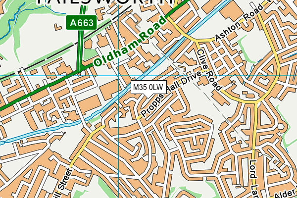 M35 0LW map - OS VectorMap District (Ordnance Survey) M35 0LW map - OS VectorMap District (Ordnance Survey)