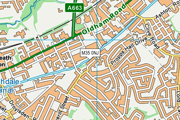 M35 0NJ map - OS VectorMap District (Ordnance Survey) M35 0NJ map - OS VectorMap District (Ordnance Survey)