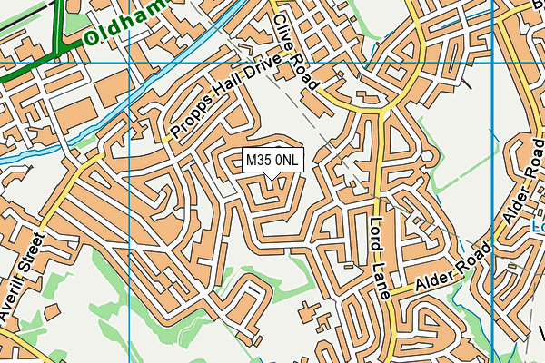 M35 0NL map - OS VectorMap District (Ordnance Survey) M35 0NL map - OS VectorMap District (Ordnance Survey)