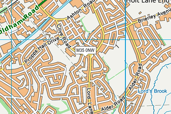 M35 0NW map - OS VectorMap District (Ordnance Survey) M35 0NW map - OS VectorMap District (Ordnance Survey)