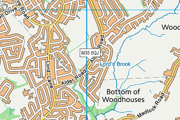 M35 0QJ map - OS VectorMap District (Ordnance Survey) M35 0QJ map - OS VectorMap District (Ordnance Survey)