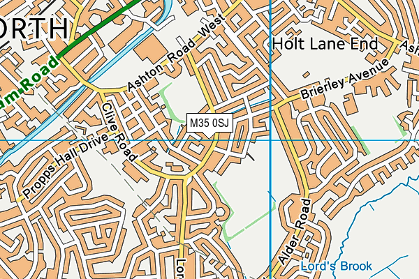 M35 0SJ map - OS VectorMap District (Ordnance Survey) M35 0SJ map - OS VectorMap District (Ordnance Survey)