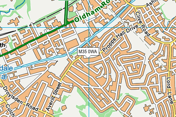 M35 0WA map - OS VectorMap District (Ordnance Survey) M35 0WA map - OS VectorMap District (Ordnance Survey)