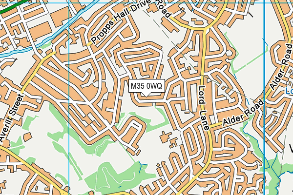M35 0WQ map - OS VectorMap District (Ordnance Survey) M35 0WQ map - OS VectorMap District (Ordnance Survey)