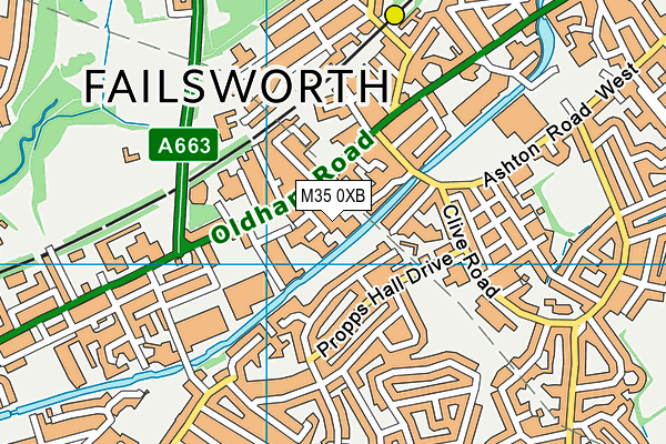 M35 0XB map - OS VectorMap District (Ordnance Survey) M35 0XB map - OS VectorMap District (Ordnance Survey)