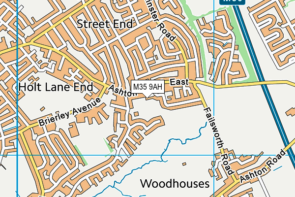 M35 9AH map - OS VectorMap District (Ordnance Survey) M35 9AH map - OS VectorMap District (Ordnance Survey)