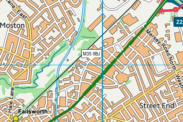 M35 9BJ map - OS VectorMap District (Ordnance Survey) M35 9BJ map - OS VectorMap District (Ordnance Survey)