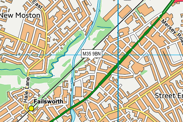 M35 9BN map - OS VectorMap District (Ordnance Survey) M35 9BN map - OS VectorMap District (Ordnance Survey)