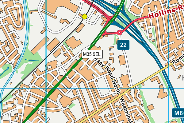 M35 9EL map - OS VectorMap District (Ordnance Survey) M35 9EL map - OS VectorMap District (Ordnance Survey)