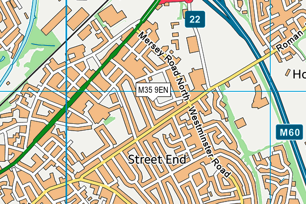 M35 9EN map - OS VectorMap District (Ordnance Survey) M35 9EN map - OS VectorMap District (Ordnance Survey)