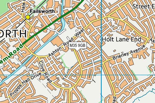 M35 9GB map - OS VectorMap District (Ordnance Survey)