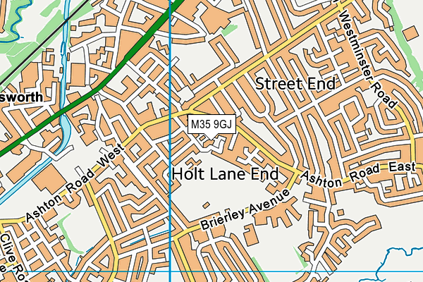 M35 9GJ map - OS VectorMap District (Ordnance Survey) M35 9GJ map - OS VectorMap District (Ordnance Survey)