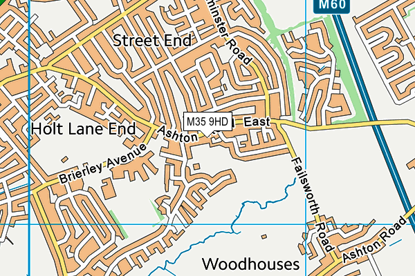 M35 9HD map - OS VectorMap District (Ordnance Survey) M35 9HD map - OS VectorMap District (Ordnance Survey)