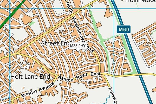 M35 9HY map - OS VectorMap District (Ordnance Survey) M35 9HY map - OS VectorMap District (Ordnance Survey)