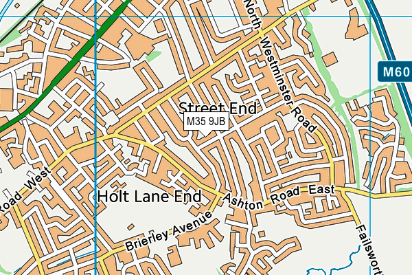 M35 9JB map - OS VectorMap District (Ordnance Survey) M35 9JB map - OS VectorMap District (Ordnance Survey)