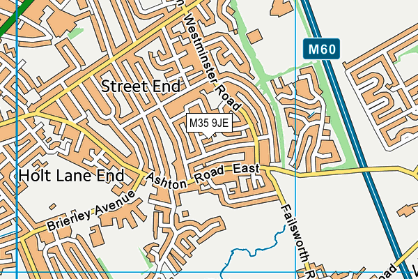 M35 9JE map - OS VectorMap District (Ordnance Survey) M35 9JE map - OS VectorMap District (Ordnance Survey)