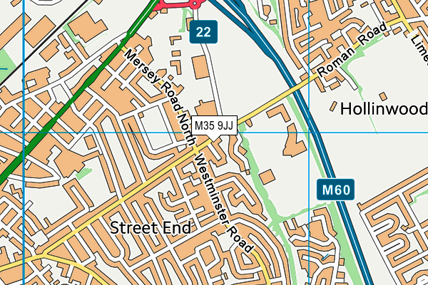 M35 9JJ map - OS VectorMap District (Ordnance Survey) M35 9JJ map - OS VectorMap District (Ordnance Survey)