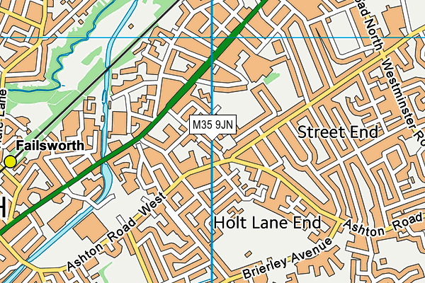 M35 9JN map - OS VectorMap District (Ordnance Survey) M35 9JN map - OS VectorMap District (Ordnance Survey)