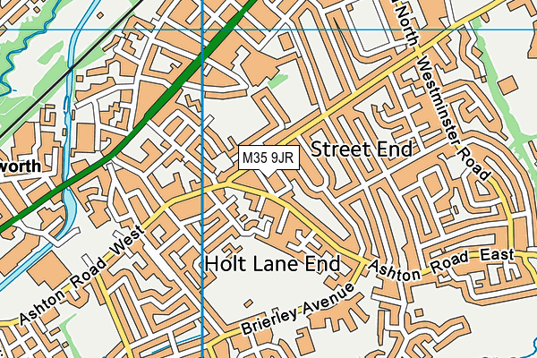 M35 9JR map - OS VectorMap District (Ordnance Survey) M35 9JR map - OS VectorMap District (Ordnance Survey)