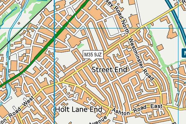 M35 9JZ map - OS VectorMap District (Ordnance Survey) M35 9JZ map - OS VectorMap District (Ordnance Survey)