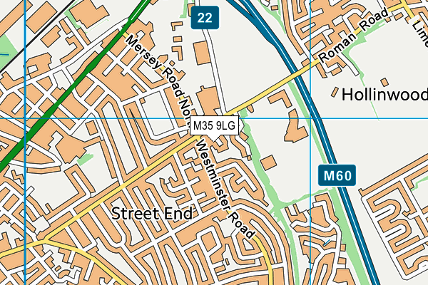 M35 9LG map - OS VectorMap District (Ordnance Survey) M35 9LG map - OS VectorMap District (Ordnance Survey)