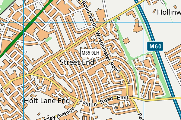 M35 9LH map - OS VectorMap District (Ordnance Survey) M35 9LH map - OS VectorMap District (Ordnance Survey)