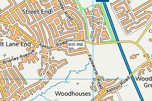 M35 9NE map - OS VectorMap District (Ordnance Survey) M35 9NE map - OS VectorMap District (Ordnance Survey)