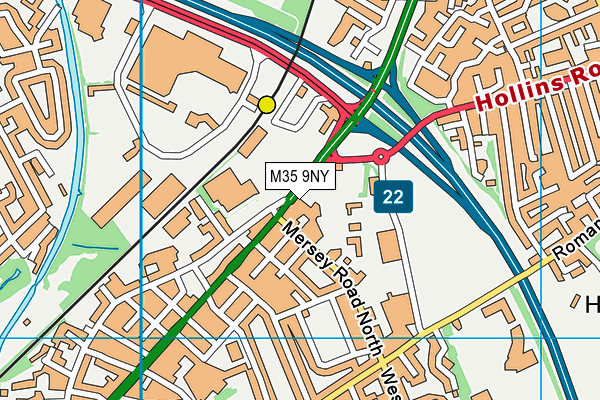 M35 9NY map - OS VectorMap District (Ordnance Survey) M35 9NY map - OS VectorMap District (Ordnance Survey)
