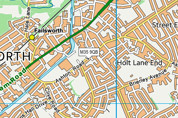 M35 9QB map - OS VectorMap District (Ordnance Survey) M35 9QB map - OS VectorMap District (Ordnance Survey)