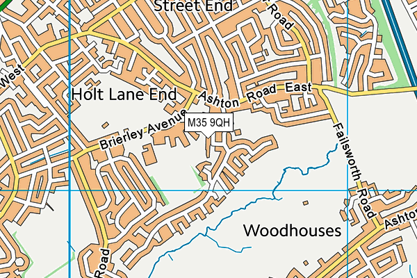 M35 9QH map - OS VectorMap District (Ordnance Survey) M35 9QH map - OS VectorMap District (Ordnance Survey)