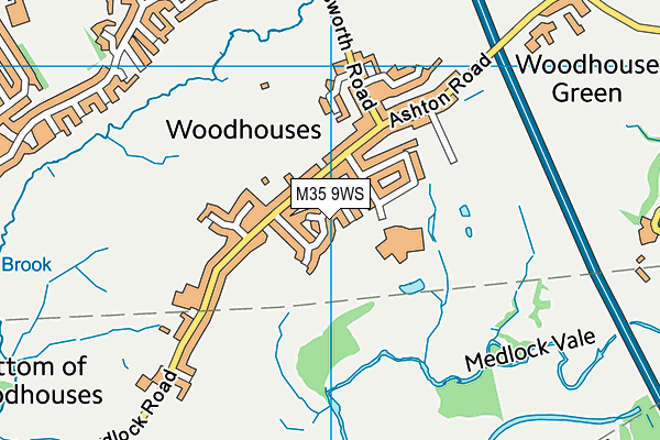 M35 9WS map - OS VectorMap District (Ordnance Survey) M35 9WS map - OS VectorMap District (Ordnance Survey)