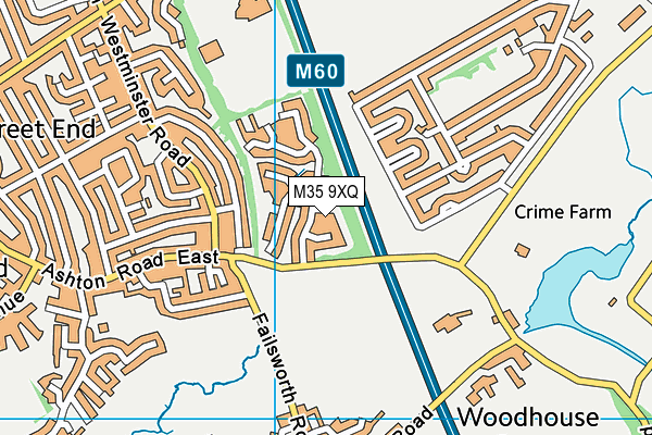M35 9XQ map - OS VectorMap District (Ordnance Survey) M35 9XQ map - OS VectorMap District (Ordnance Survey)