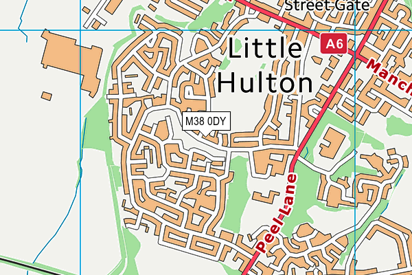 M38 0DY map - OS VectorMap District (Ordnance Survey) M38 0DY map - OS VectorMap District (Ordnance Survey)