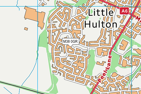 M38 0GR map - OS VectorMap District (Ordnance Survey)