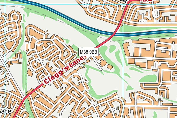M38 9BB map - OS VectorMap District (Ordnance Survey) M38 9BB map - OS VectorMap District (Ordnance Survey)