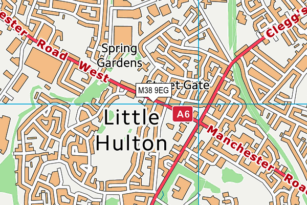 M38 9EG map - OS VectorMap District (Ordnance Survey) M38 9EG map - OS VectorMap District (Ordnance Survey)