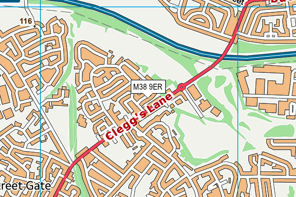 M38 9ER map - OS VectorMap District (Ordnance Survey) M38 9ER map - OS VectorMap District (Ordnance Survey)