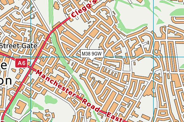 M38 9GW map - OS VectorMap District (Ordnance Survey) M38 9GW map - OS VectorMap District (Ordnance Survey)