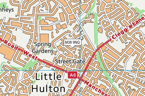 M38 9NQ map - OS VectorMap District (Ordnance Survey) M38 9NQ map - OS VectorMap District (Ordnance Survey)